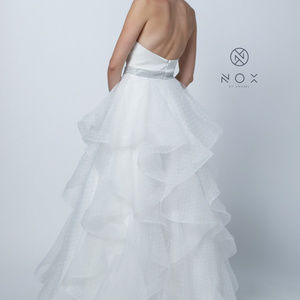 Nox Anabel JE993 Long Sleeveless A-line Wedding Gown main image 1